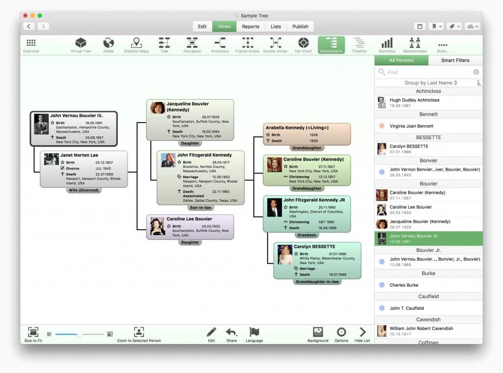 Family tree programs for mac